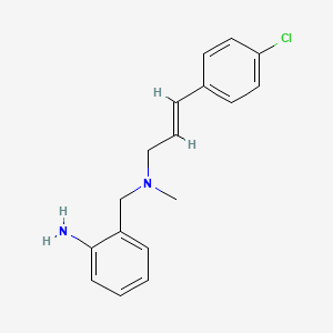 (E)-2-(((3-(4-Chlorophenyl)allyl)(methyl)amino)methyl)aniline