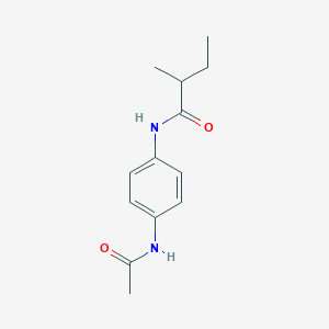 molecular formula C13H18N2O2 B309648 N-(4-acetamidophenyl)-2-methylbutanamide 