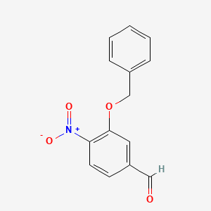molecular formula C14H11NO4 B3096532 3-(Benzyloxy)-4-nitrobenzaldehyde CAS No. 128618-91-7