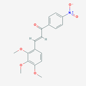 (2E)-1-(4-Nitrophenyl)-3-(2,3,4-trimethoxyphenyl)prop-2-en-1-one