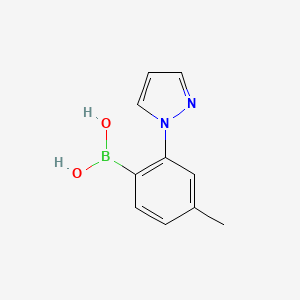 [4-methyl-2-(1H-pyrazol-1-yl)phenyl]boronic acid