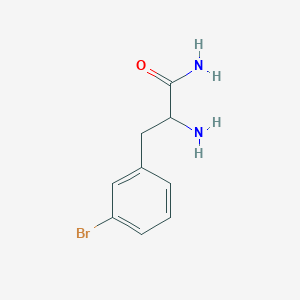 molecular formula C9H11BrN2O B3096731 2-Amino-3-(3-bromophenyl)propanamide CAS No. 128900-00-5