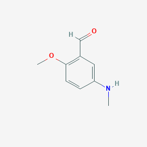 2-Methoxy-5-(methylamino)benzaldehyde