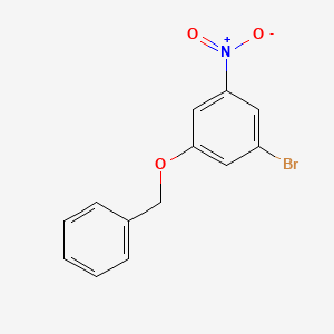 molecular formula C13H10BrNO3 B3096773 1-(Benzyloxy)-3-bromo-5-nitrobenzene CAS No. 128923-99-9