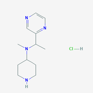 B3096777 Methyl-piperidin-4-yl-(1-pyrazin-2-yl-ethyl)-amine hydrochloride CAS No. 1289385-45-0