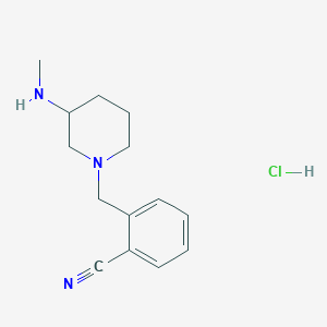 2-((3-(Methylamino)piperidin-1-yl)methyl)benzonitrile hydrochloride