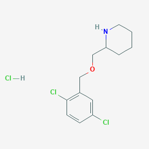 molecular formula C13H18Cl3NO B3096799 2-(2,5-二氯苄氧基甲基)-哌啶盐酸盐 CAS No. 1289386-42-0