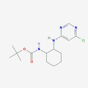 tert-Butyl (2-((6-chloropyrimidin-4-yl)amino)cyclohexyl)carbamate