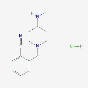 2-((4-(Methylamino)piperidin-1-yl)methyl)benzonitrile hydrochloride