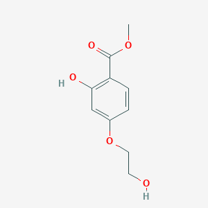 molecular formula C10H12O5 B3096922 Methyl 4-(2-hydroxyethoxy)salicylate CAS No. 129249-88-3
