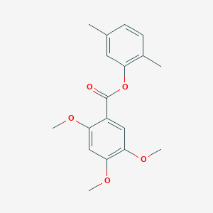 molecular formula C18H20O5 B309694 2,5-Dimethylphenyl 2,4,5-trimethoxybenzoate 
