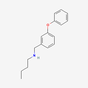 molecular formula C17H21NO B3096968 Butyl[(3-phenoxyphenyl)methyl]amine CAS No. 129535-82-6