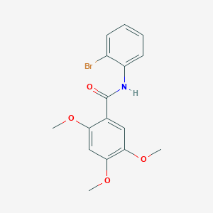 molecular formula C16H16BrNO4 B309698 N-(2-bromophenyl)-2,4,5-trimethoxybenzamide 