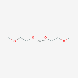 molecular formula C6H14O4Zn B3097073 Zinc bis(1-methoxyethan-1-olate) CAS No. 129918-15-6
