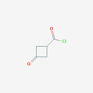 molecular formula C5H5ClO2 B3097147 3-Oxocyclobutanecarbonyl chloride CAS No. 130233-77-1