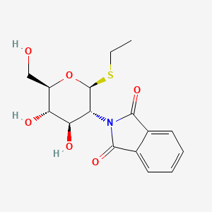 molecular formula C16H19NO6S B3097231 Ethyl 2-deoxy-2-phthalimido-b-D-thioglucopyranoside CAS No. 130539-43-4