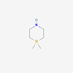 molecular formula C6H15NSi B3097251 4,4-Dimethyl-1,4-azasilinane CAS No. 130596-59-7
