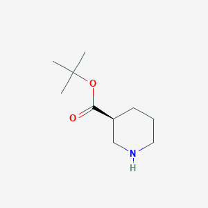 molecular formula C10H19NO2 B3097289 tert-butyl (3S)-piperidine-3-carboxylate CAS No. 1307815-43-5