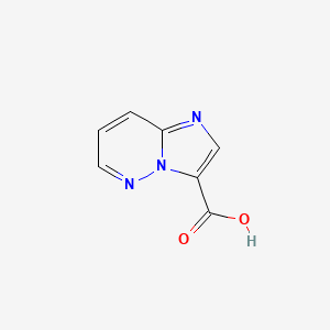molecular formula C7H5N3O2 B3097305 Imidazo[1,2-b]pyridazine-3-carboxylic acid CAS No. 1308384-58-8