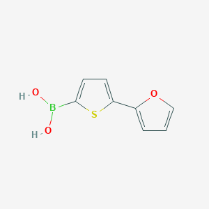 molecular formula C8H7BO3S B3097394 5-(2-Furyl)thiophene-2-boronic acid CAS No. 1310383-96-0