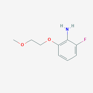 molecular formula C9H12FNO2 B3097412 2-Fluoro-6-(2-methoxyethoxy)aniline CAS No. 131055-86-2
