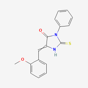 (5E)-2-mercapto-5-(2-methoxybenzylidene)-3-phenyl-3,5-dihydro-4H-imidazol-4-one
