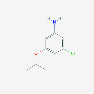 molecular formula C9H12ClNO B3097508 3-Chloro-5-isopropoxyaniline CAS No. 1312138-90-1
