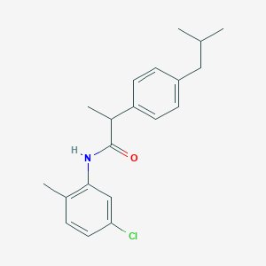 molecular formula C20H24ClNO B309751 N-(5-chloro-2-methylphenyl)-2-(4-isobutylphenyl)propanamide 