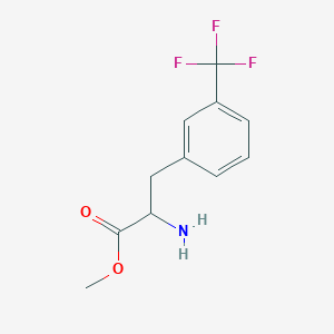 molecular formula C11H12F3NO2 B3097518 2-Amino-3-(3-trifluoromethyl-phenyl)-propionic acid methyl ester CAS No. 131235-51-3