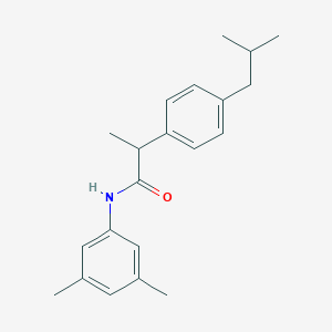 molecular formula C21H27NO B309754 N-(3,5-dimethylphenyl)-2-(4-isobutylphenyl)propanamide 