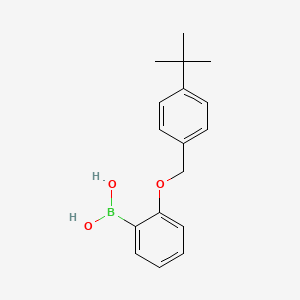 molecular formula C17H21BO3 B3097606 {2-[(4-Tert-butylphenyl)methoxy]phenyl}boronic acid CAS No. 1313760-85-8