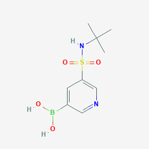 molecular formula C9H15BN2O4S B3097702 [5-(Tert-butylsulfamoyl)pyridin-3-yl]boronic acid CAS No. 1314987-50-2