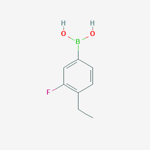 molecular formula C8H10BFO2 B3097787 4-Ethyl-3-fluorophenylboronic acid CAS No. 1318760-09-6