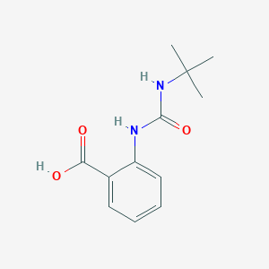 molecular formula C12H16N2O3 B3097864 2-[(Tert-butylcarbamoyl)amino]benzoic acid CAS No. 13223-99-9