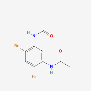 molecular formula C10H10Br2N2O2 B3097912 1,3-Dibromo-4,6-bis(acetamido)benzene CAS No. 132530-67-7