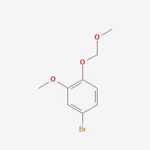 molecular formula C9H11BrO3 B3097933 4-Bromo-2-methoxy-1-(methoxymethoxy)benzene CAS No. 132532-64-0