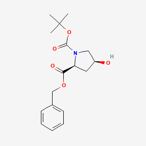 molecular formula C17H23NO5 B3097972 Boc-Cis-Hyp-OBzl CAS No. 132622-90-3