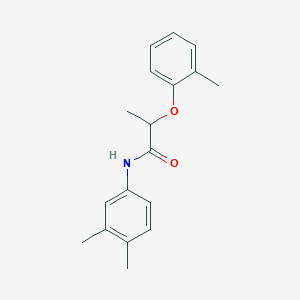 molecular formula C18H21NO2 B309798 N-(3,4-dimethylphenyl)-2-(2-methylphenoxy)propanamide 