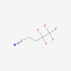 molecular formula C5H4F5N B3097992 3,3,4,4,4-Pentafluoropentanenitrile CAS No. 13265-56-0