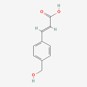 molecular formula C10H10O3 B3098160 4-(Hydroxymethyl)cinnamic acid CAS No. 1332370-00-9