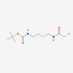 molecular formula C11H21ClN2O3 B3098267 Chloroacetamido-C4-NHBoc CAS No. 133264-58-1
