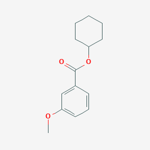 molecular formula C14H18O3 B309841 Cyclohexyl 3-methoxybenzoate 