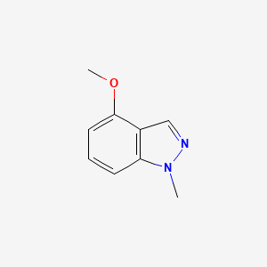 molecular formula C9H10N2O B3098488 4-Methoxy-1-methyl-1H-indazole CAS No. 1337880-32-6
