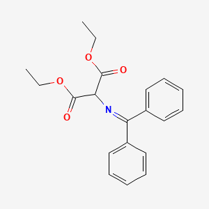 molecular formula C20H21NO4 B3098548 Diethyl 2-((diphenylmethylene)amino)malonate CAS No. 133816-01-0