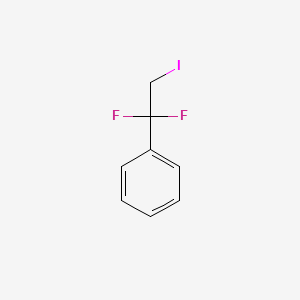 molecular formula C8H7F2I B3098600 (1,1-Difluoro-2-iodoethyl)benzene CAS No. 133932-40-8