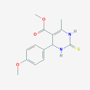 methyl 4-(4-methoxyphenyl)-6-methyl-2-sulfanylidene-3,4-dihydro-1H-pyrimidine-5-carboxylate