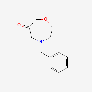 molecular formula C12H15NO2 B3098692 4-Benzyl-1,4-oxazepan-6-one CAS No. 1341038-00-3