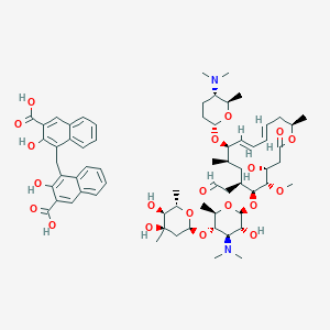 molecular formula C₆₆H₉₀N₂O₂₀ B030987 Spiramycin embonate CAS No. 67724-08-7
