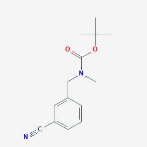 molecular formula C14H18N2O2 B3098726 tert-Butyl 3-cyanobenzyl(methyl)carbamate CAS No. 1341536-23-9