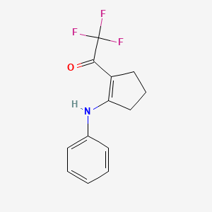1-(2-Anilinocyclopenten-1-yl)-2,2,2-trifluoro-ethanone